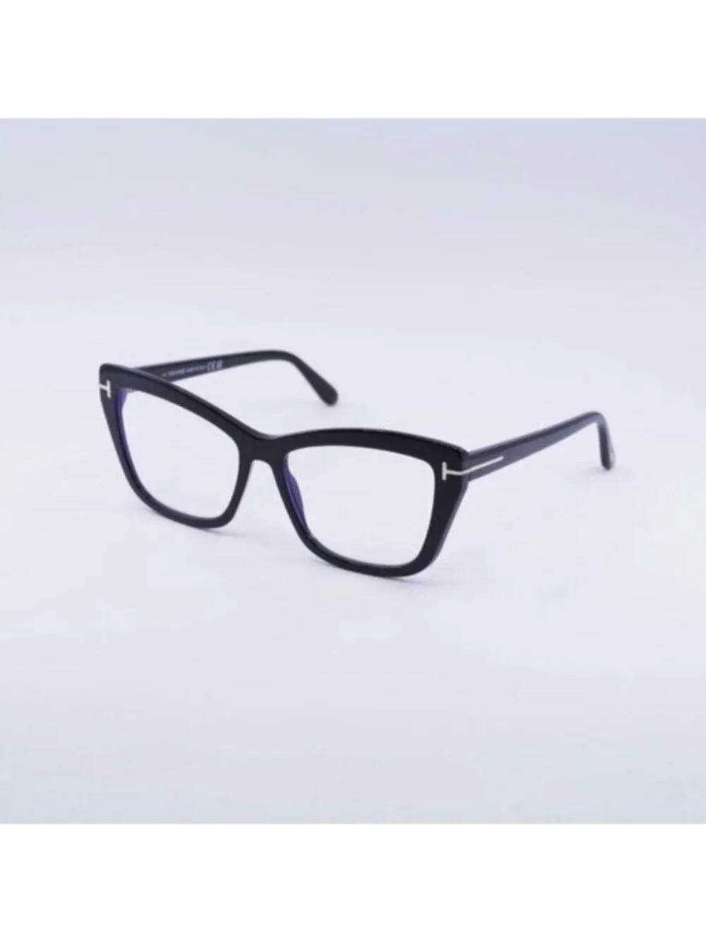 Tom Ford FT5826-B 001 Eyeglasses Black 55mm Cat Eye Frame